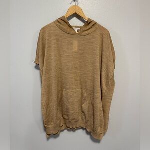 Loft Tan Shall Short Sleeve Sweater NWT Size XS/S